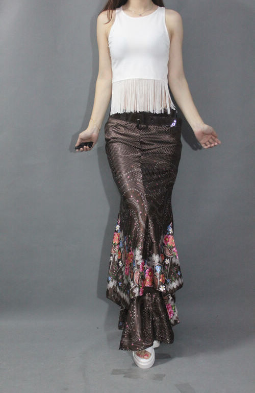 WP3503 Elegant Skirt Brown
