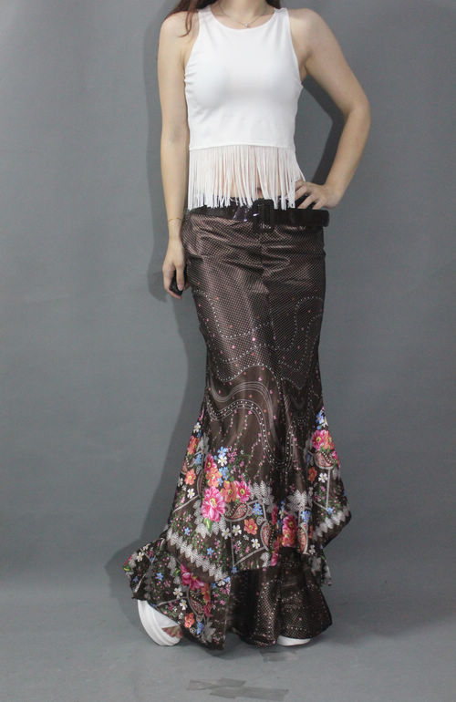WP3503 Elegant Skirt Brown