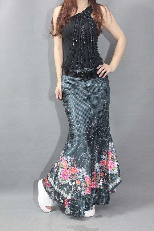 WP3503 Elegant Skirt Green