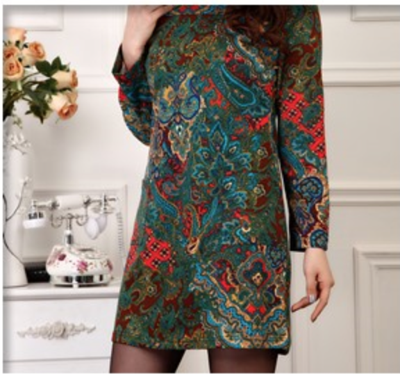 WD3514 Fashion Dress Green