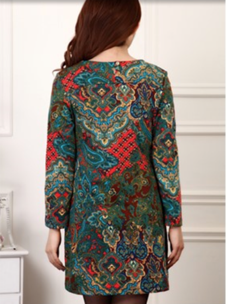 WD3514 Fashion Dress Green