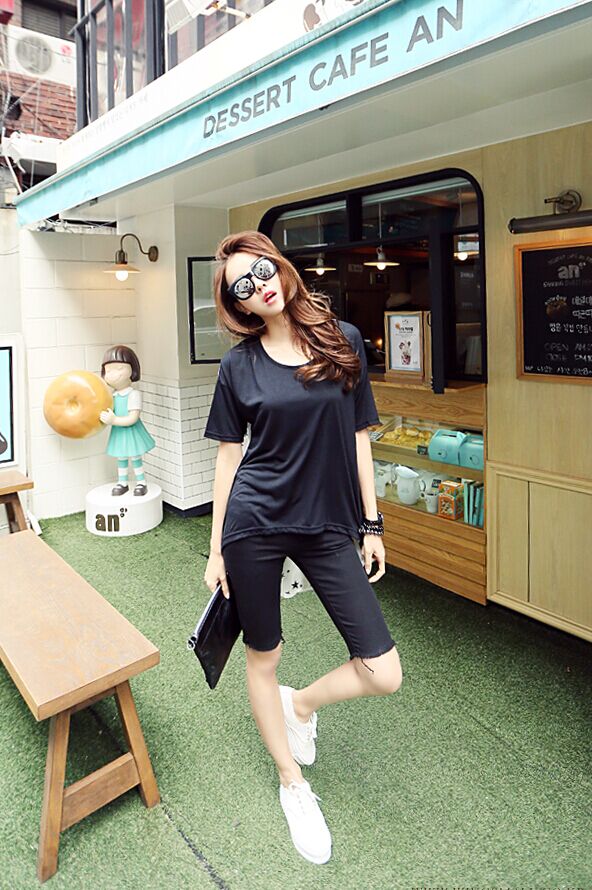 WT6188 Casual Top Black