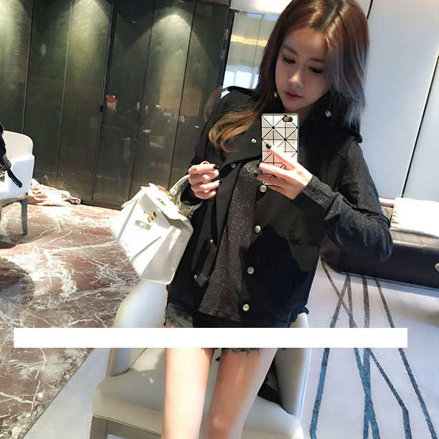 WJ6508 Stylish Sleeveless Cardigan Black