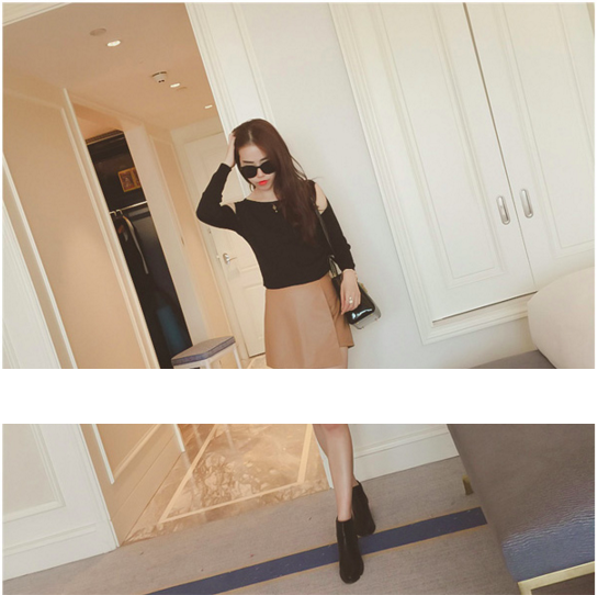 WT6529 Fashion Sexy Top Black