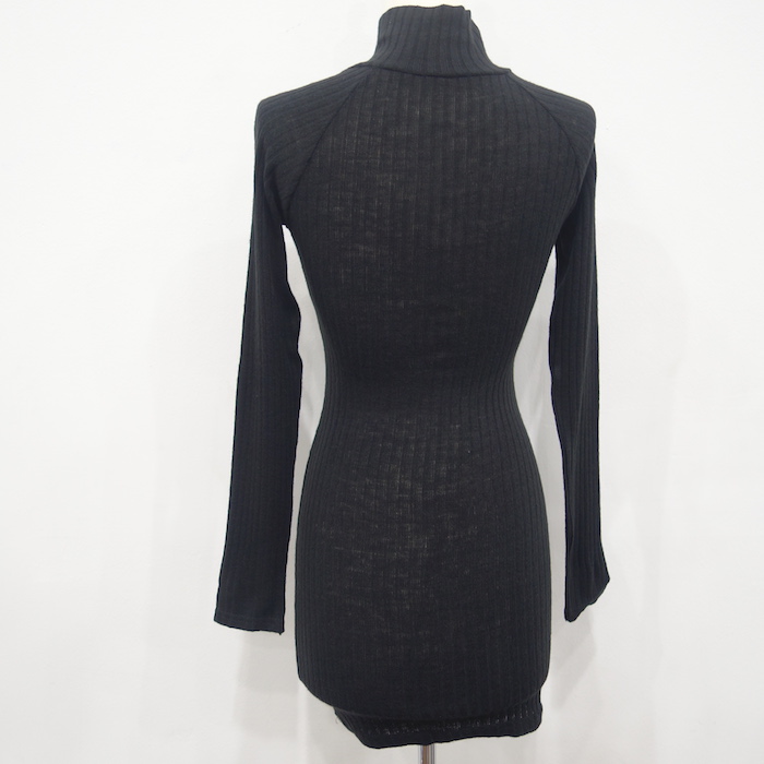 WD6671 Sexy Hugging Dress Black