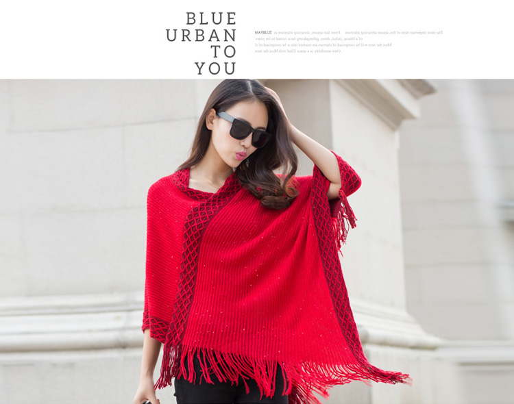 WT6749 Stylish Knit Top Red