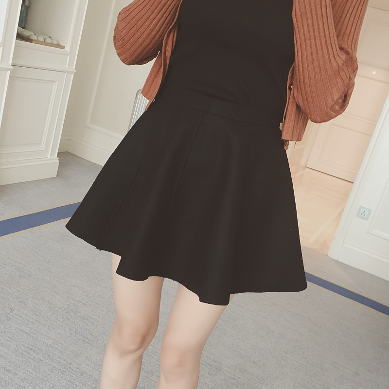 WK3634 Fashion Skirt Black