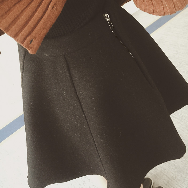 WK3634 Fashion Skirt Black