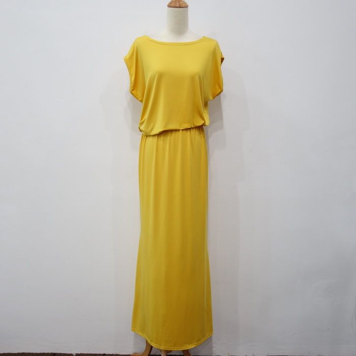 WD6799 Sexy Europe Dress Yellow