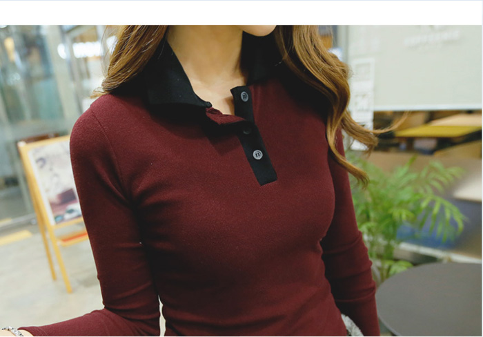 WT6828 Casual Top Red 