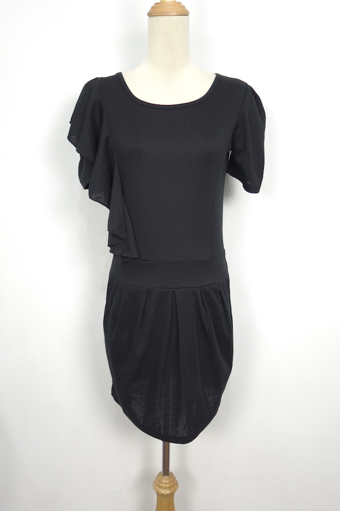 WD7047 Korea Stylish Dress Black