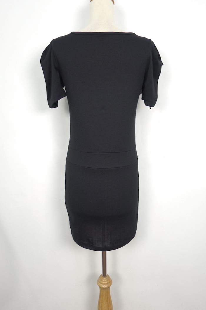 WD7047 Korea Stylish Dress Black