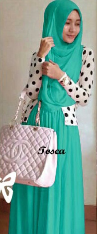 WH1154 Stylish Jubah Set Turquoise