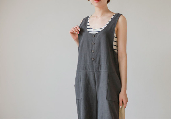 WP7176 Fashion Jumpsuit Grey