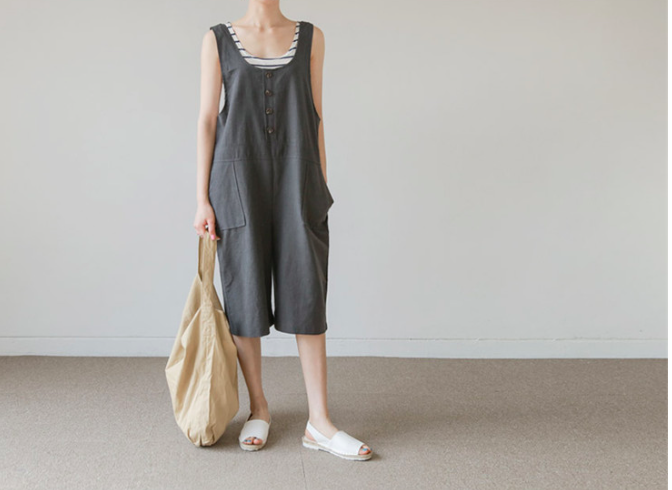 WP7176 Fashion Jumpsuit Grey