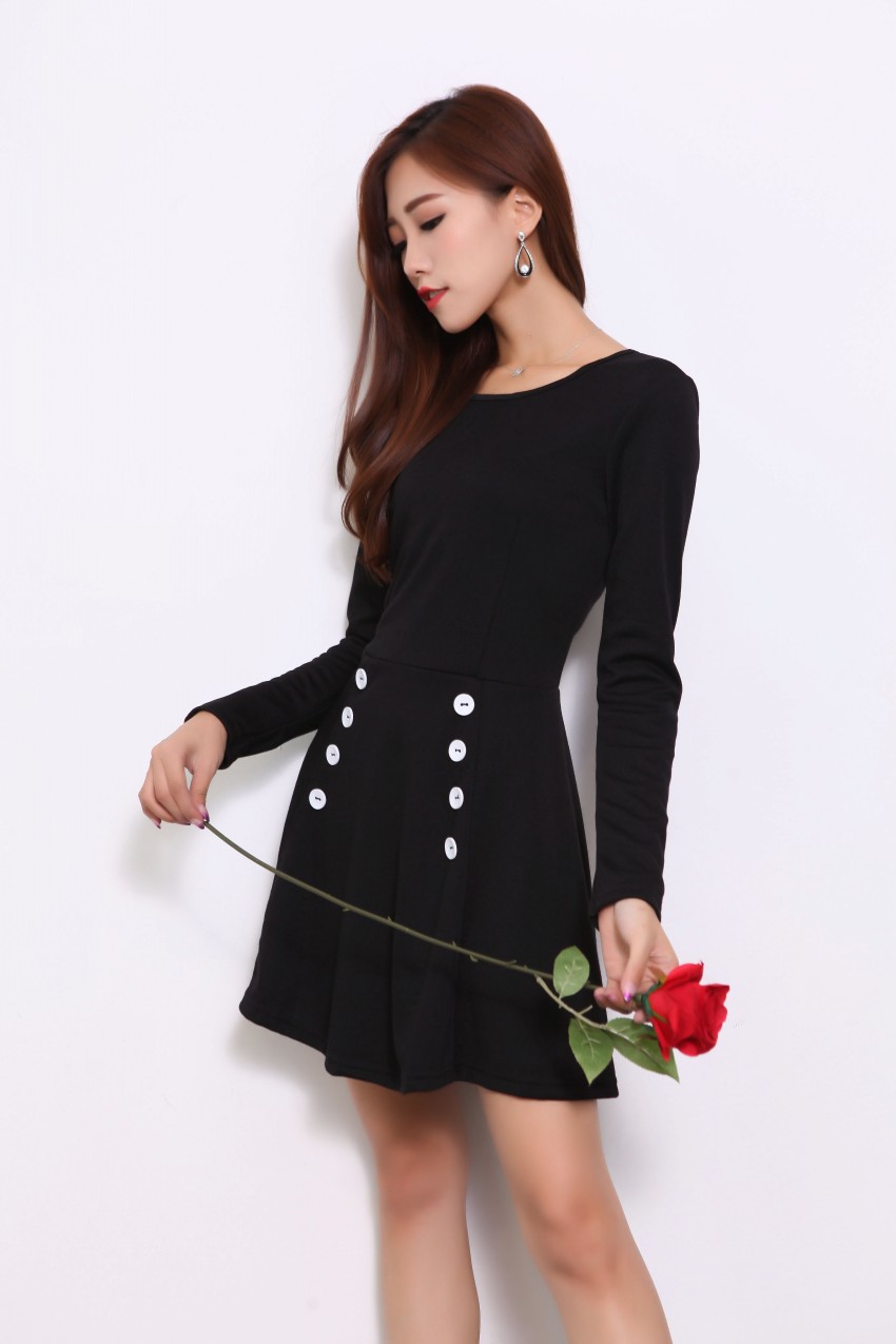 WD7226 Fashion Dress Black