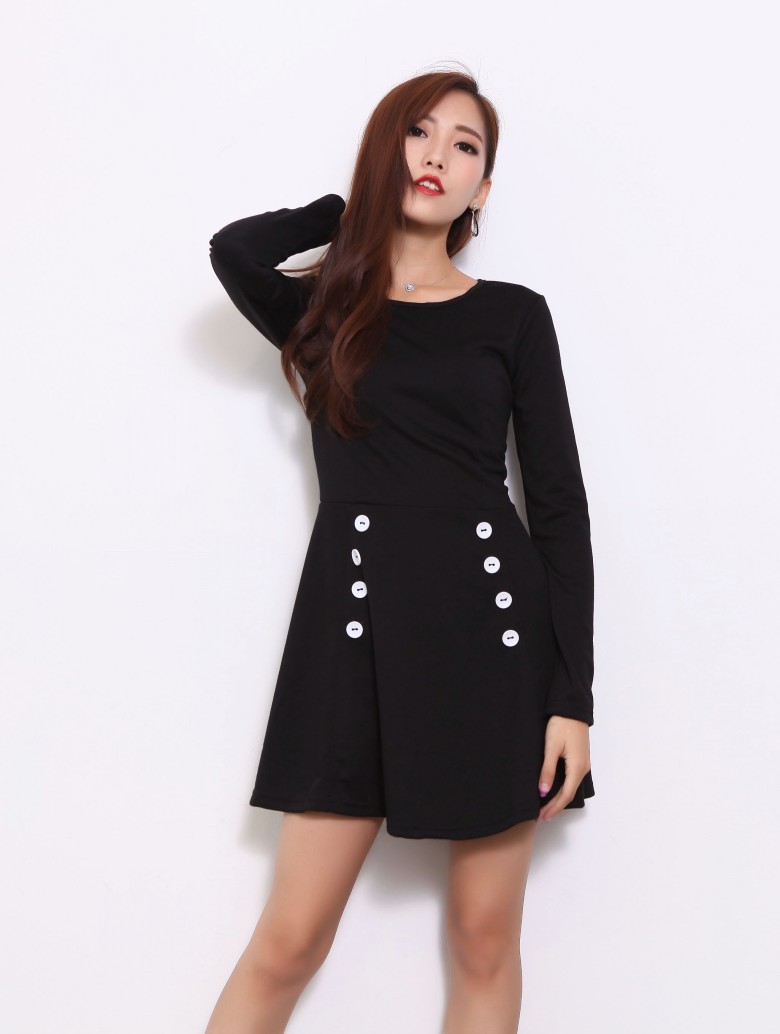 WD7226 Fashion Dress Black