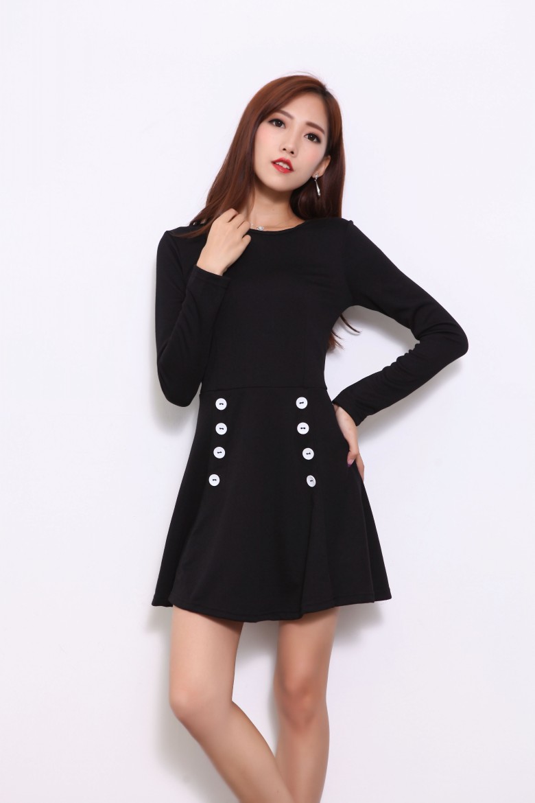 WD7226 Fashion Dress Black