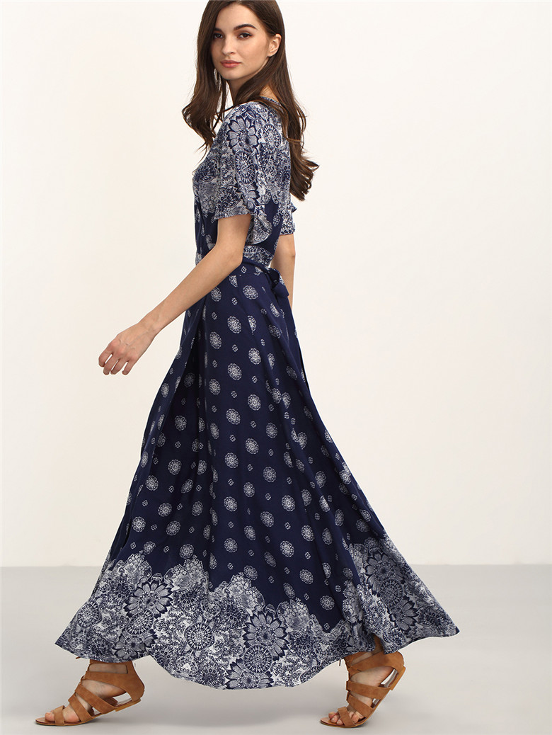 WD7229 Charming Dress Dark Blue