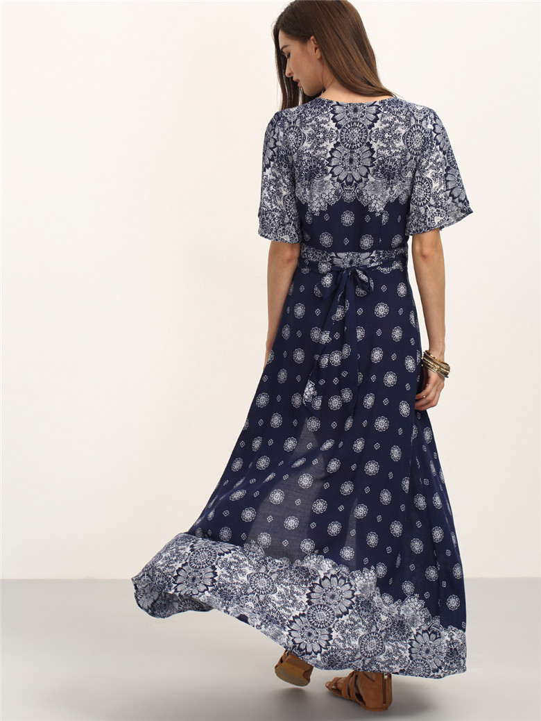 WD7229 Charming Dress Dark Blue