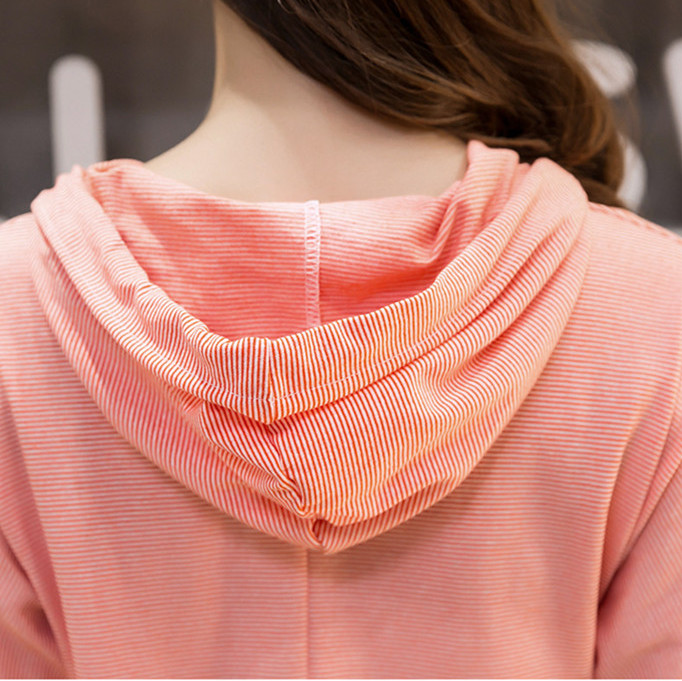 WT7264 Fashion Hooded Top Pink