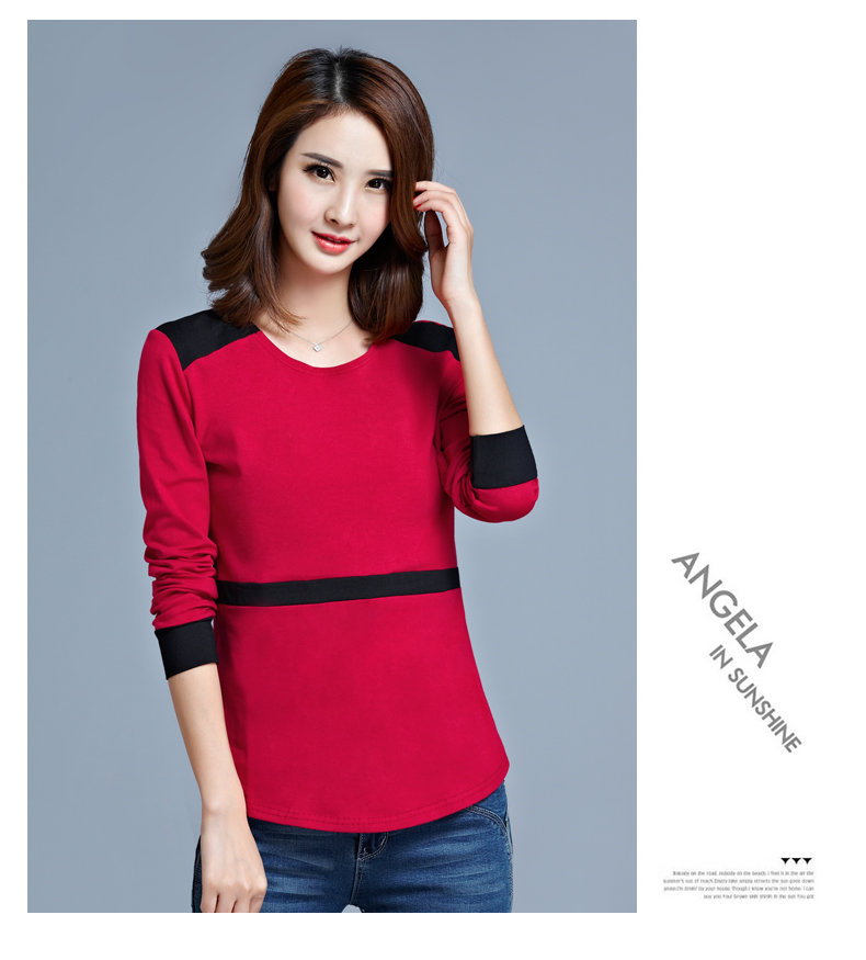 WT7353 Korea Fashion Top Red
