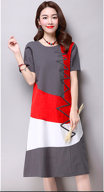 WD3753 Korea Fashion Dress Grey