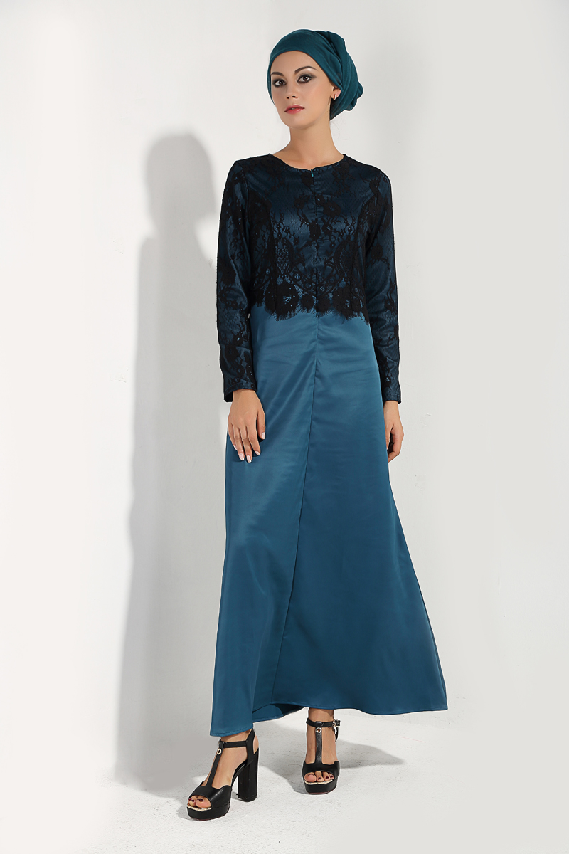 WH7374 Elegant Jubah Dark Green