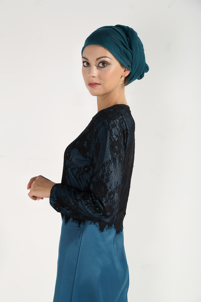 WH7374 Elegant Jubah Dark Green