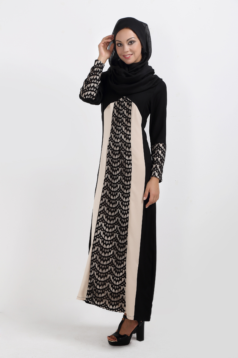 WH7375 Pretty Jubah Black