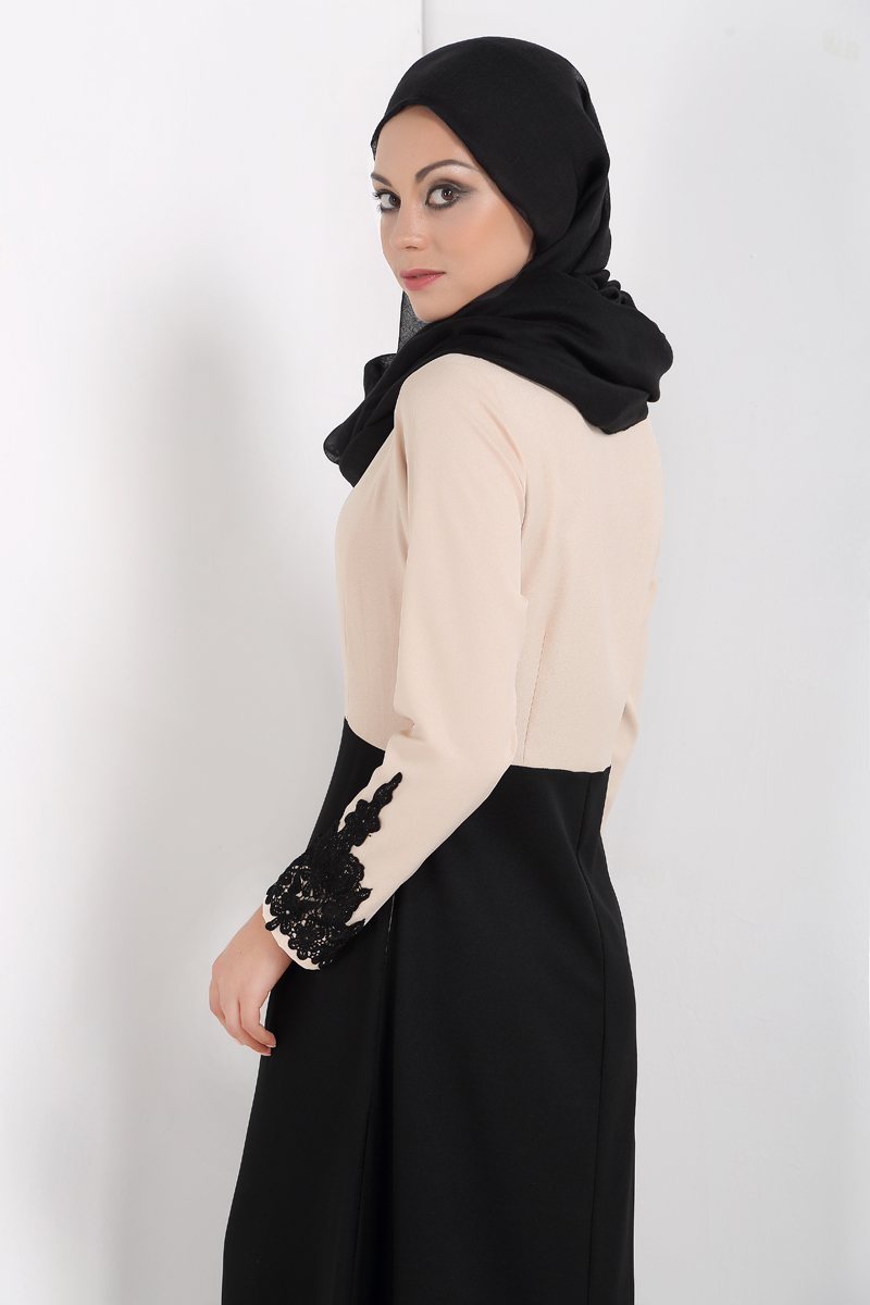 WH7376 Charming Jubah Black