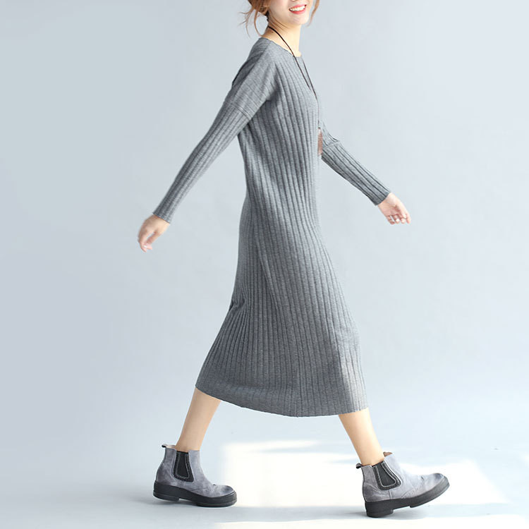 WD7389 Fashion Maxi Dress Grey