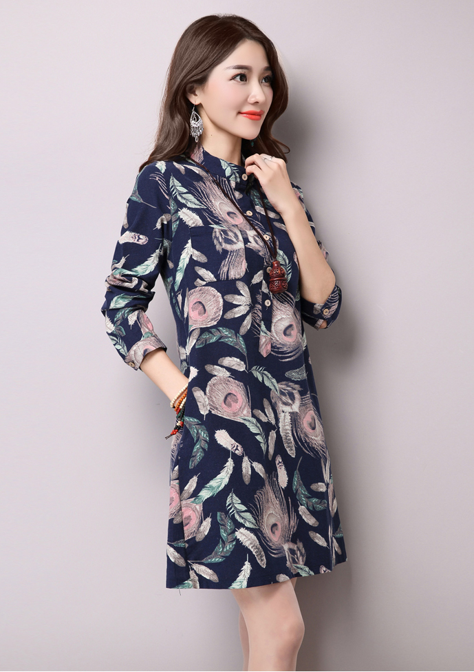 WD7429 Charming Dress Blue
