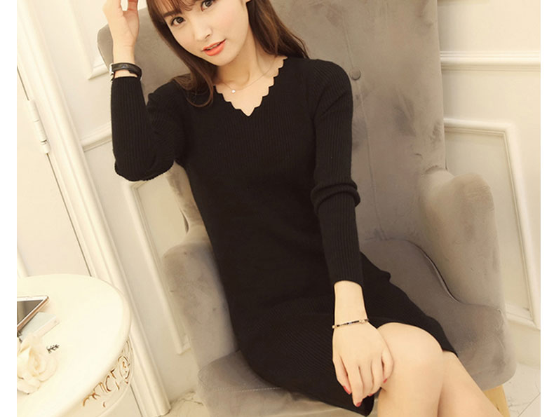 WD3762 Sexy Dress Black