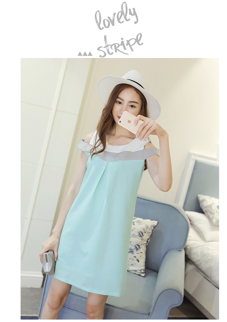 WD3769 Lovely Dress Blue