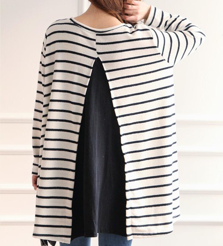 WT7488 Fashion One Piece Top Stripe