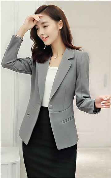 WJ3781 Fashion OL Coat Grey