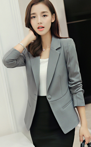 WJ3781 Fashion OL Coat Grey