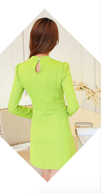 WD3792 Fashion OL Dress Green
