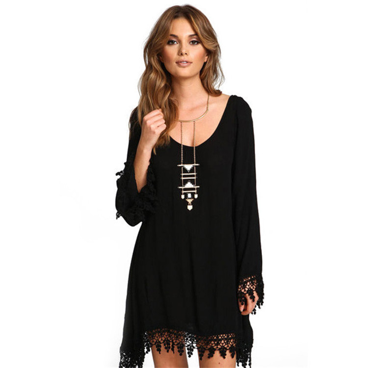 WD7544 Europe Elegant Dress Black