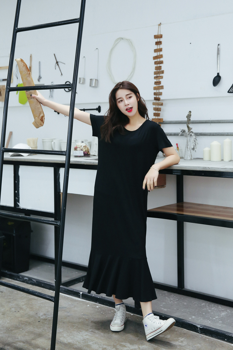 WD7558 Korea Fashion Dress Black