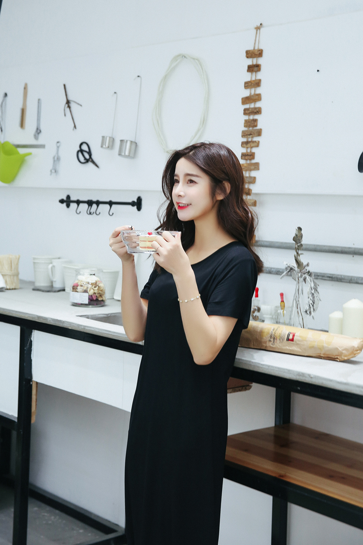 WD7558 Korea Fashion Dress Black