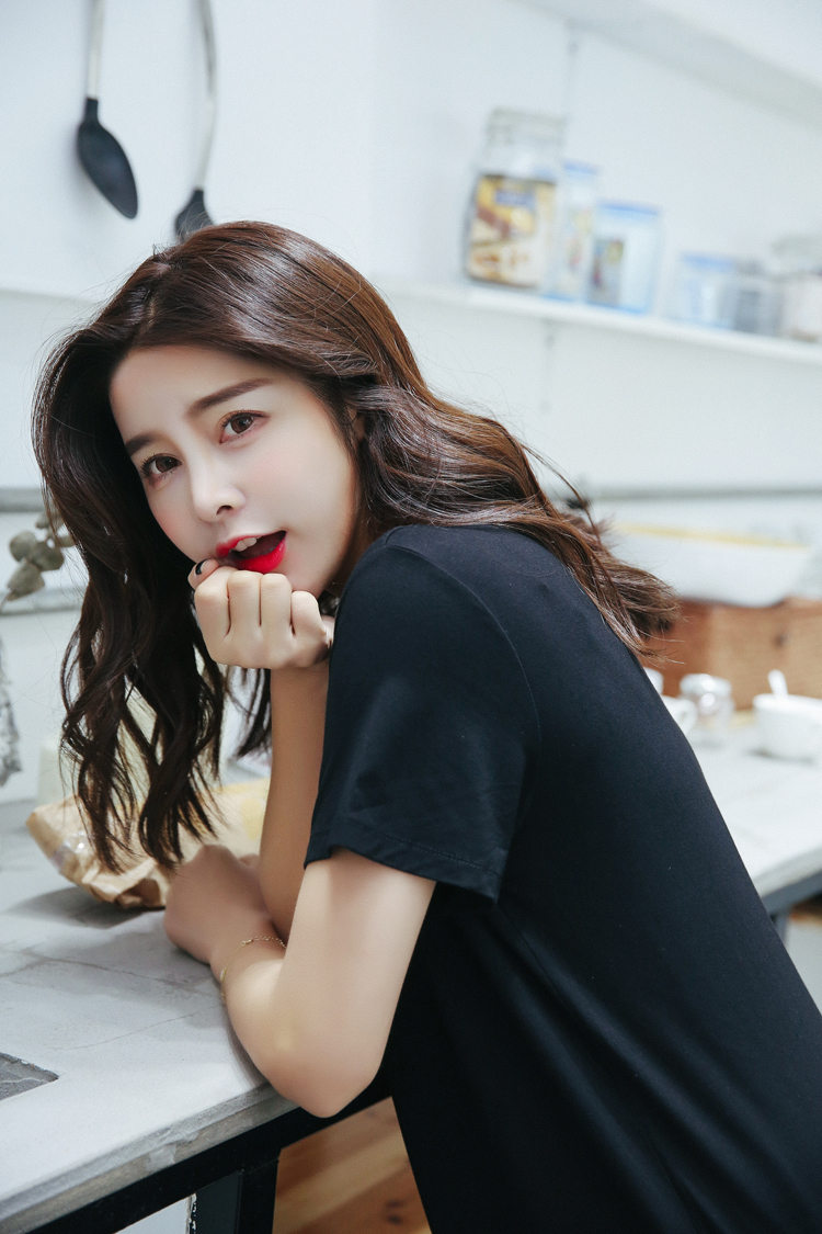 WD7558 Korea Fashion Dress Black