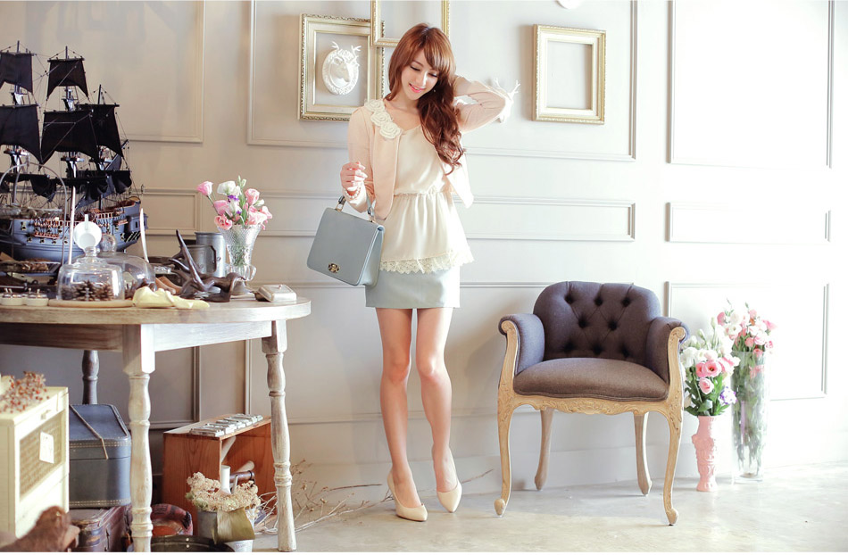 WT7559 Lovely Top Apricot