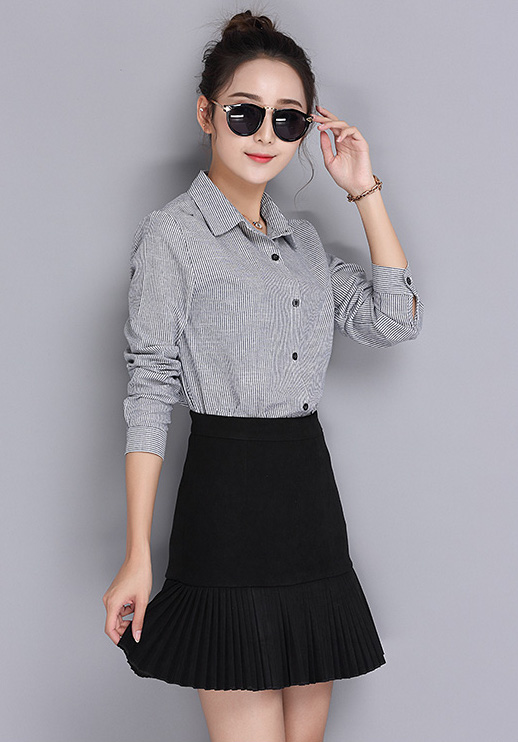 WT3819 Stylish Top Black