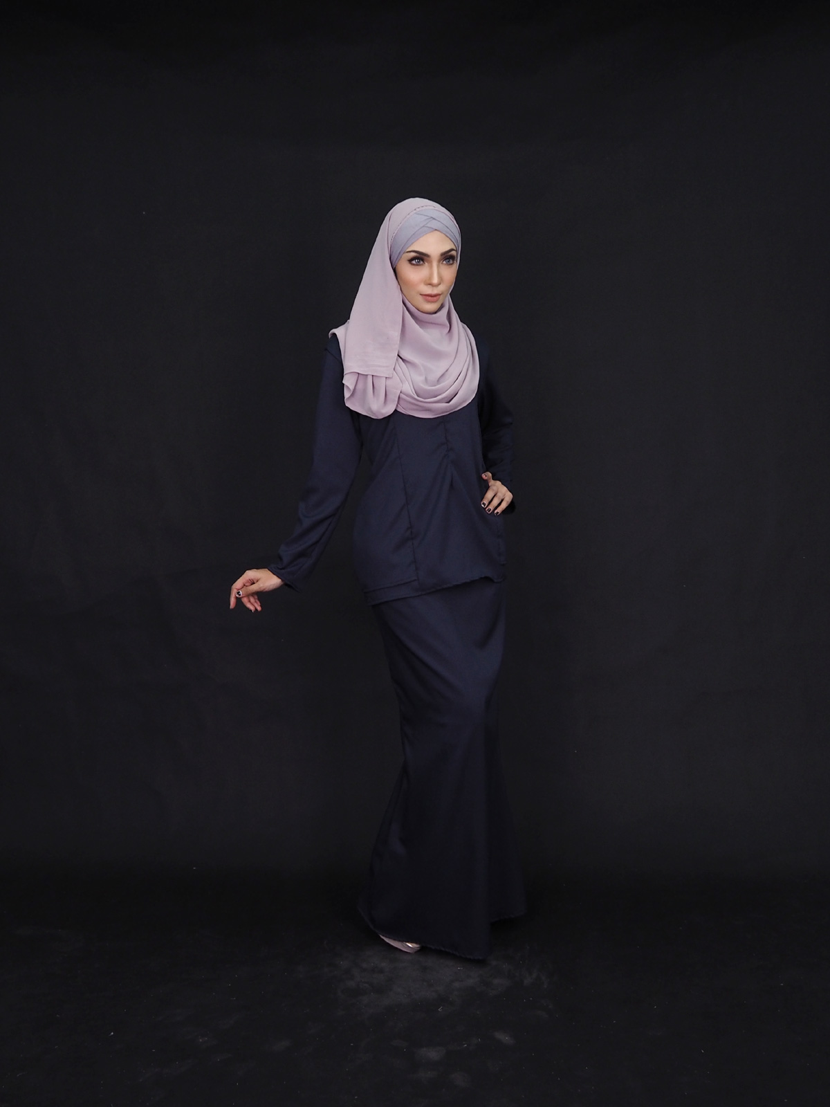 SW4000 Fashion Baju Kurung Dark Blue