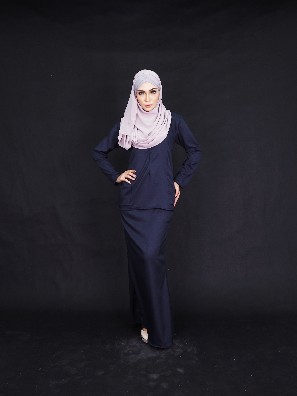 SW4000 Fashion Baju Kurung Dark Blue
