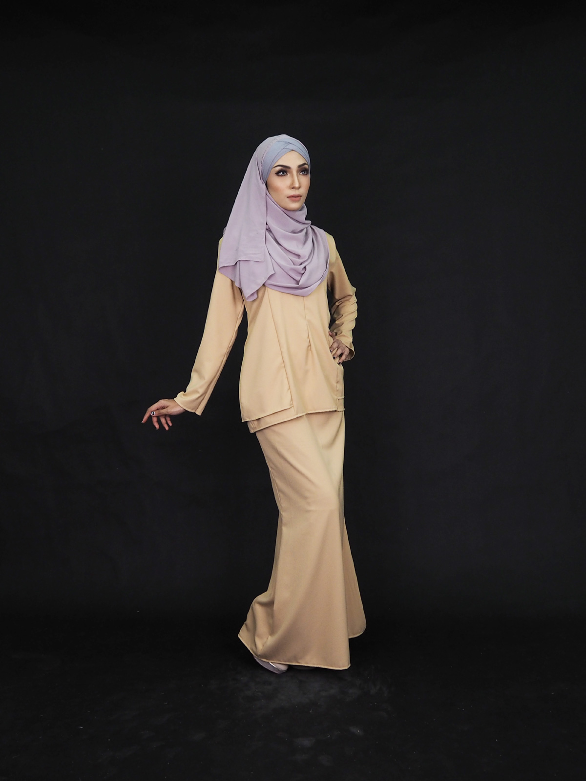 SW4000 Fashion Baju Kurung Dark Brown