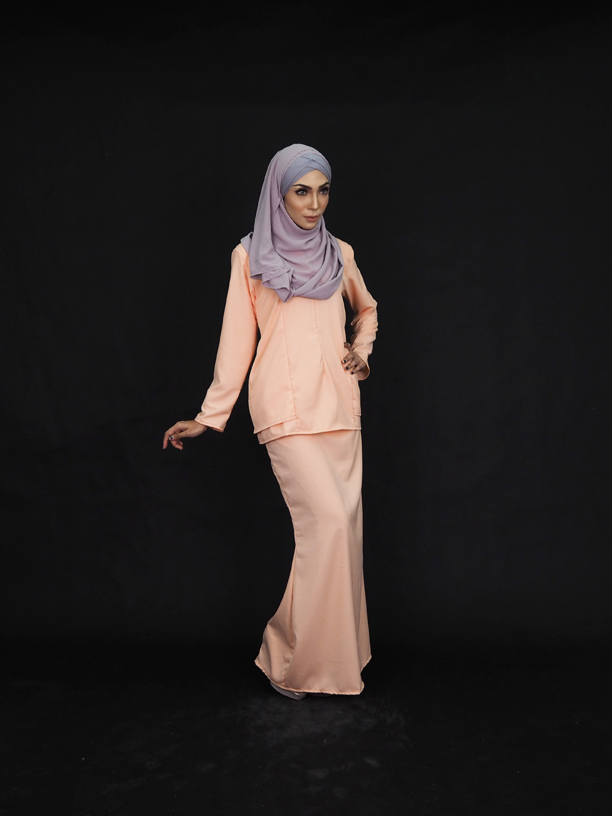 SW4000 Fashion Baju Kurung Peach