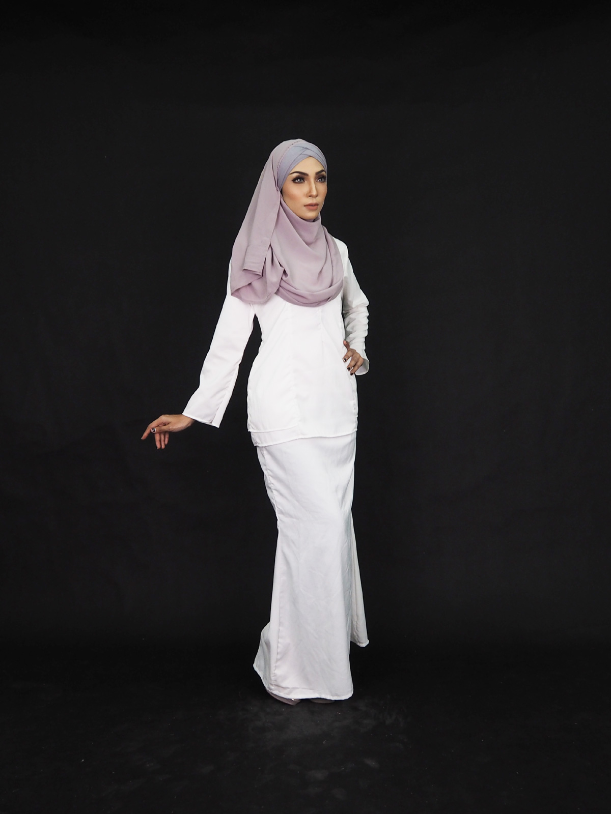 SW4000 Fashion Baju Kurung White